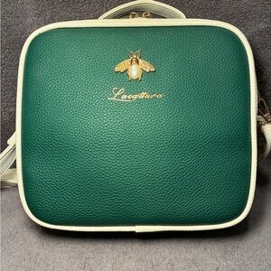 Green & Cream Bee Accent Cosmetic Case
